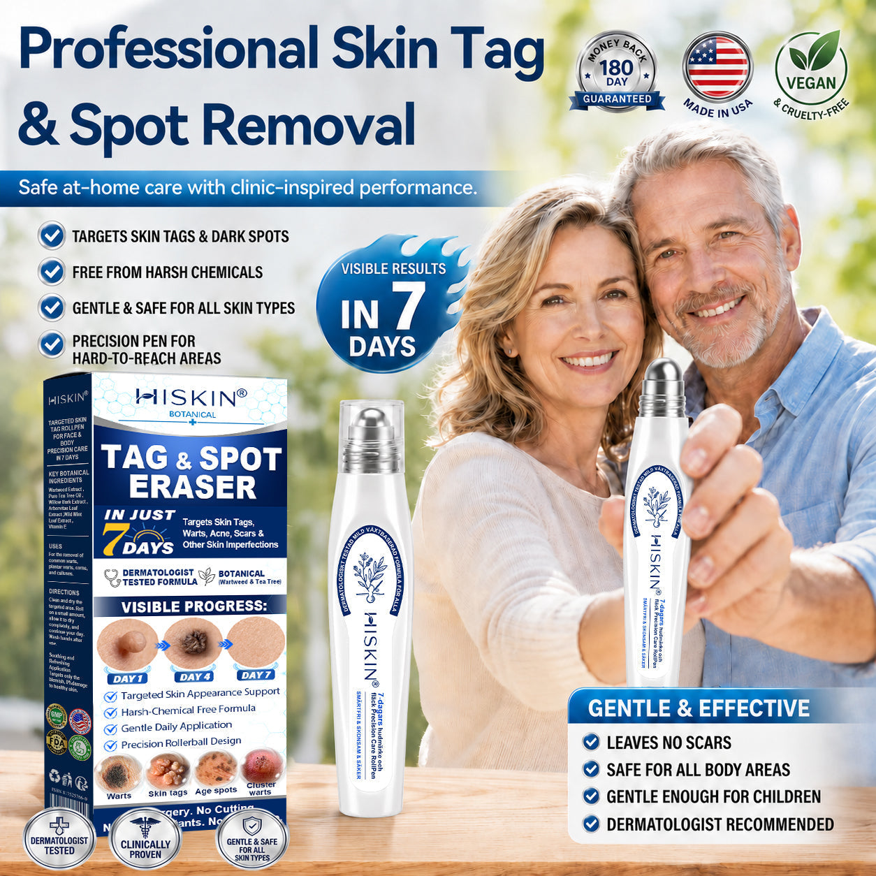 𝐇𝐈𝐒𝐊𝐈𝐍®👩‍⚕️ 𝟕-𝐃𝐚𝐲 𝐓𝐚𝐠 & 𝐒𝐩𝐨𝐭 𝐄𝐫𝐚𝐬𝐞𝐫 | Micro-Precision Spray Treatment | Gentle Botanical Formula